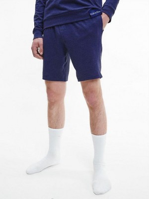 Blue Calvin Klein Lounge Men Shorts | HBPJ-32610