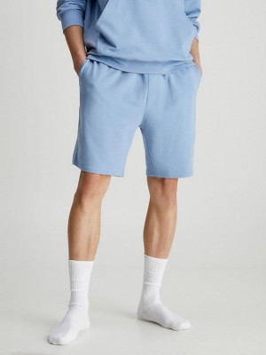 Blue Calvin Klein Lounge - Modern Cotton Men Shorts | OVYS-62937