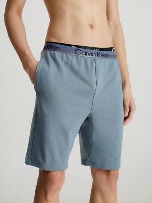 Blue Calvin Klein Lounge - Modern Structure Men Shorts | YLFU-47281