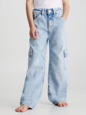 Blue Calvin Klein Mid Rise Skater Boys's Jeans | RUZD-64059