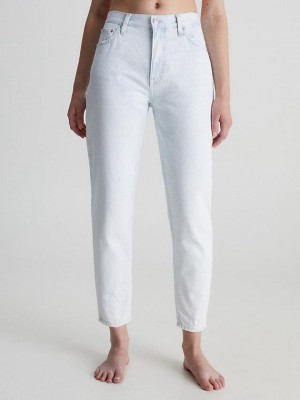 Blue Calvin Klein Mom Ankle Women Jeans | RANE-45167