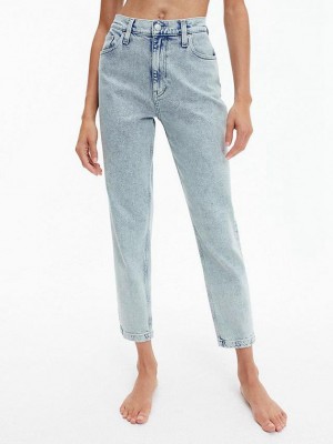 Blue Calvin Klein Mom Women Jeans | EUIM-70912