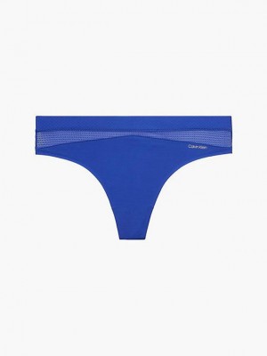 Blue Calvin Klein Perfectly Fit Flex Women Thong | XBAJ-53470