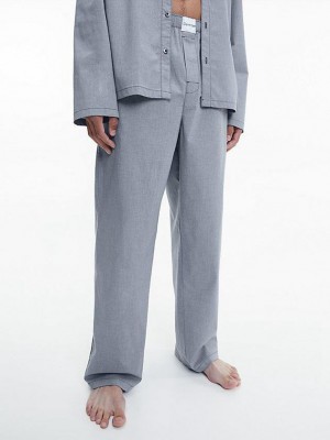 Blue Calvin Klein Pyjama - Pure Cotton Men Pants | YXFG-72504