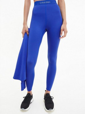 Blue Calvin Klein Recycled 7/8 Gym Women Leggings | FUYR-65420
