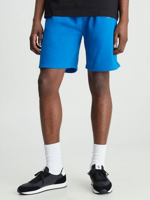 Blue Calvin Klein Relaxed Jogger Men Shorts | TAVR-80326