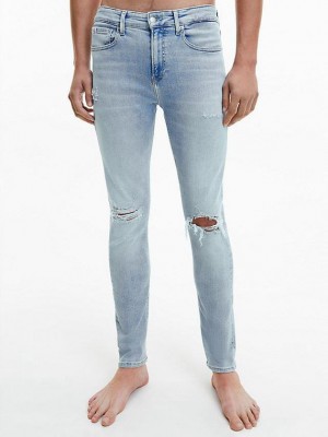 Blue Calvin Klein Skinny Men Jeans | AESL-28301