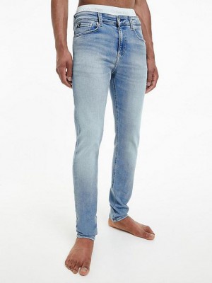 Blue Calvin Klein Skinny Men Jeans | OXTP-12734