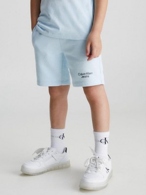 Blue Calvin Klein Slim Jogger Boys's Shorts | VQTC-16754