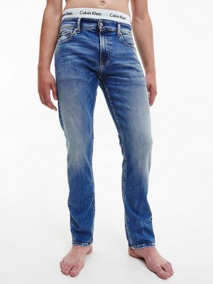 Blue Calvin Klein Slim Men Jeans | HVMT-20539