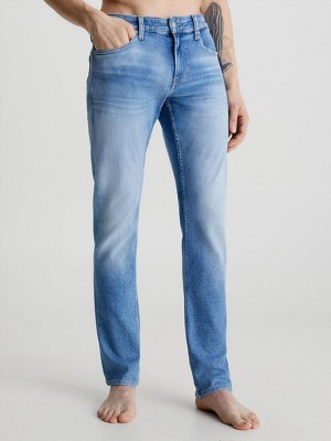 Blue Calvin Klein Slim Men Jeans | QFYT-75264