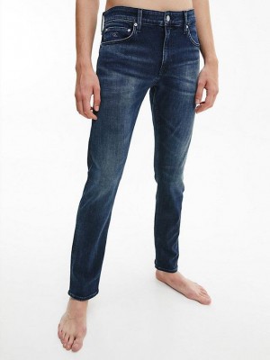 Blue Calvin Klein Slim Men Jeans | VELU-39618