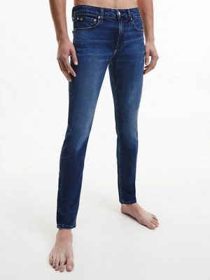 Blue Calvin Klein Slim Tapered Men Jeans | WZXP-71903