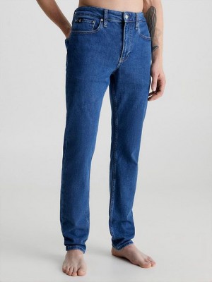 Blue Calvin Klein Slim Tapered Men Jeans | SNHW-48652