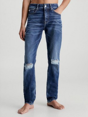 Blue Calvin Klein Slim Tapered Men Jeans | WBYE-96310