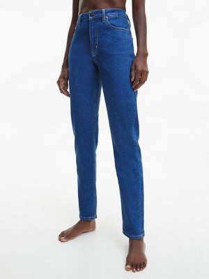 Blue Calvin Klein Slim Women Jeans | HKAQ-78640