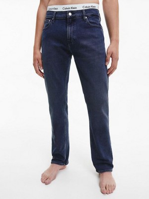 Blue Calvin Klein Straight Men Jeans | EATW-14685