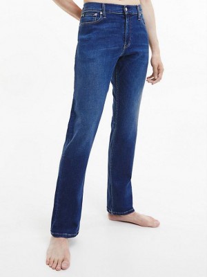 Blue Calvin Klein Straight Men Jeans | FEZW-20735