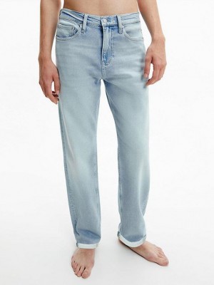 Blue Calvin Klein Straight Men Jeans | RHUW-38162