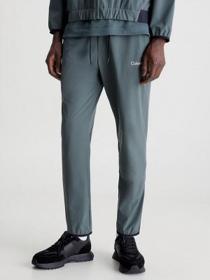 Blue Calvin Klein Stretch Men Joggers | XDWU-08963