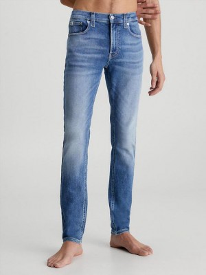 Blue Calvin Klein Super Skinny Men Jeans | PRJK-51708