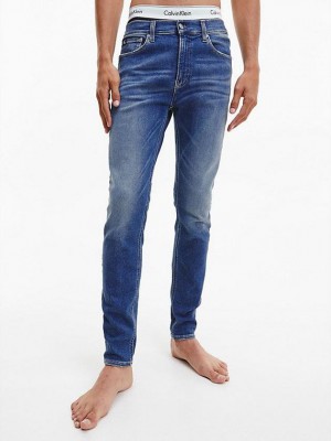 Blue Calvin Klein Super Skinny Men Jeans | HBOX-91602
