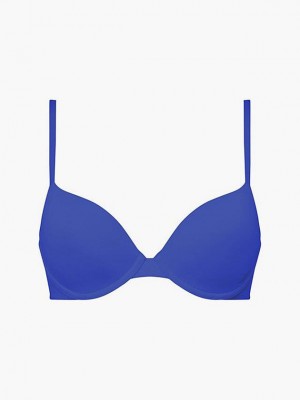Blue Calvin Klein T-Shirt - Perfectly Fit Flex Women Bra | XUID-26890
