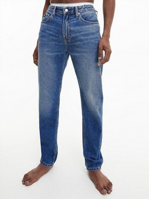 Blue Calvin Klein Tapered Men Jeans | YNCU-26841