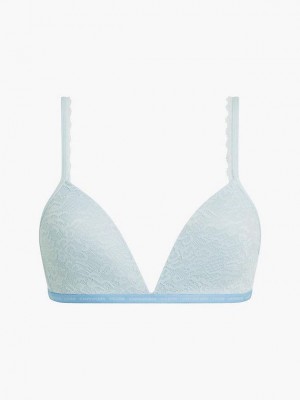 Blue Calvin Klein Triangle - CK One Women Bra | QCWD-17350