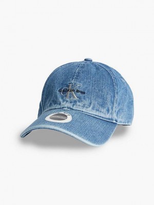 Blue Calvin Klein Unisex Denim Men Cap | BOTM-37950