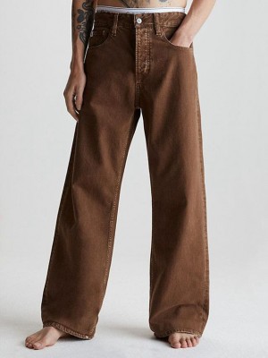Brown Calvin Klein 90's Loose Men Jeans | SJYB-69158