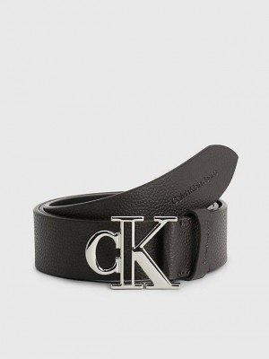 Brown Calvin Klein Leather Men Belt | WTKE-29057