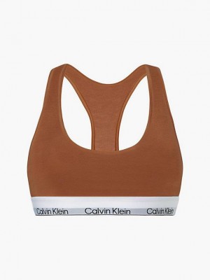 Brown Calvin Klein Modern Cotton Women Bra | WSGN-34792
