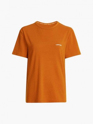 Brown Calvin Klein Pyjama - Pure Cotton Women Top | YOJH-46385