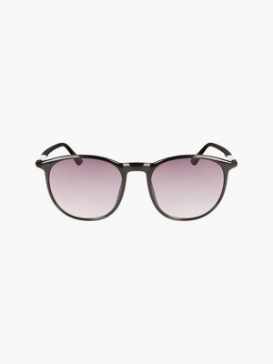 Brown Calvin Klein Round Women Sunglasses | MLJI-69812