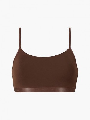 Brown Calvin Klein String - Form To Body Women Bra | LODC-93280