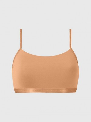 Brown Calvin Klein String - Form To Body Women Bra | IPRQ-95183