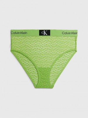 Green Calvin Klein Lace High Waisted Bikini - Ck96 Women Briefs | QTKD-06258