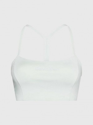 Green Calvin Klein Low Impact Sports Women Bra | BKYP-05689