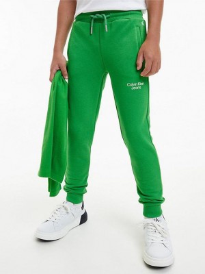 Green Calvin Klein Organic Blend Boys's Joggers | YCWQ-95178