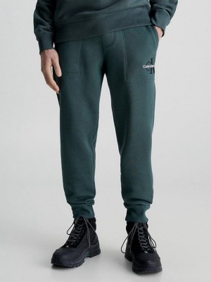 Green Calvin Klein Organic Cotton Men Joggers | XCHT-14293