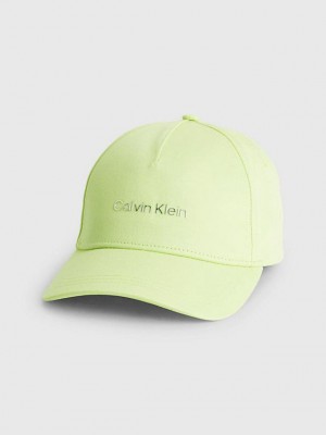 Green Calvin Klein Organic Cotton Women Cap | ZQNF-70468