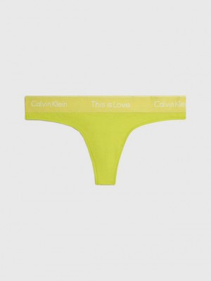 Green Calvin Klein Pride Women Thong | JOKG-81276