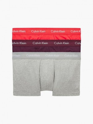 Grey Calvin Klein 3 Pack Low Rise - Cotton Stretch Men Briefs | NTUZ-83569