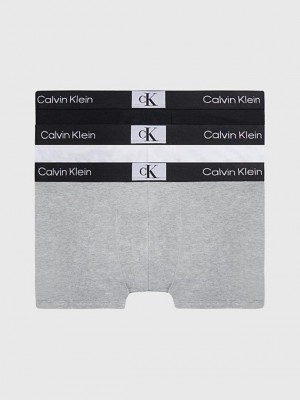 Grey Calvin Klein 3 Pack - Ck96 Men Briefs | ULFJ-23948