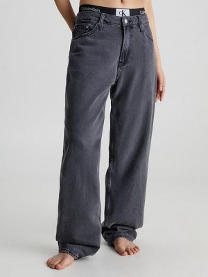 Grey Calvin Klein 90's Straight Women Jeans | ZDWL-83259