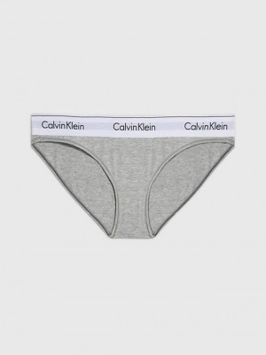 Grey Calvin Klein Bikini - Modern Cotton Women Briefs | FELA-38071