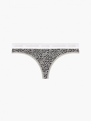 Grey Calvin Klein CK One Women Thong | AZFN-64738