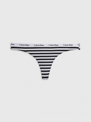 Grey Calvin Klein Carousel Women Thong | SNKB-91034