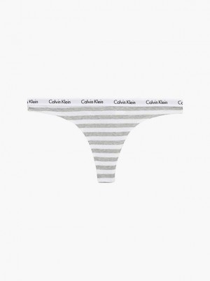 Grey Calvin Klein Carousel Women Thong | EYRH-61985